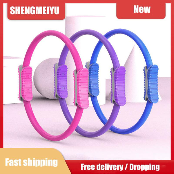 38cm Yoga Fitness Pilates Ring Women Girls Circle Magic Dual Exercise Home Gym Workout Sports Lose Weight Body Resistance 5color