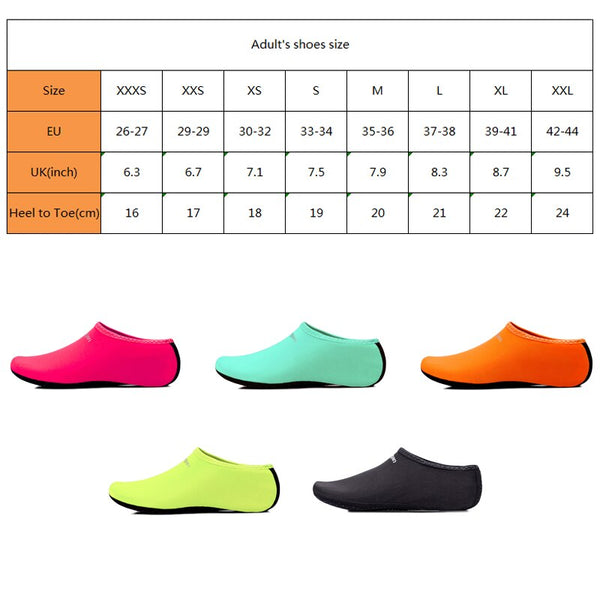 Unisex Adults Kids Diving Sock Barefoot Water Sport Shoes Aqua Sock Snorkeling Seaside Swimming Non-slip Anti-skid Yoga Shoe