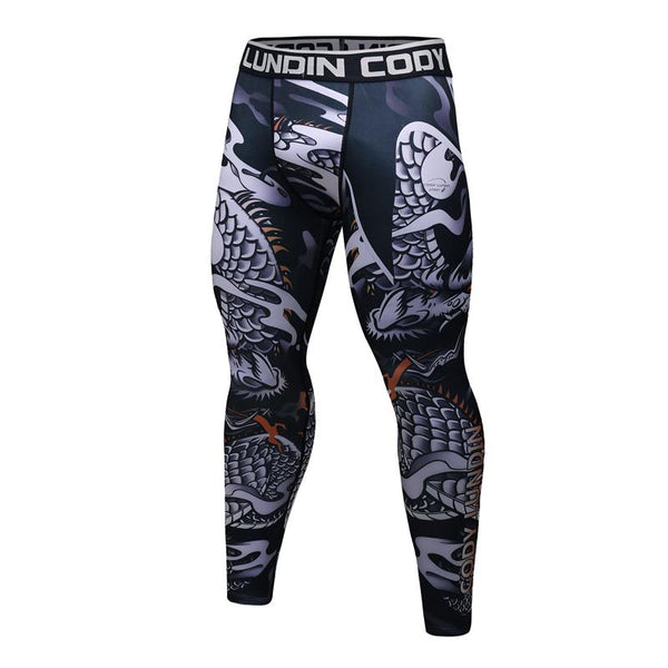 Mens Gym Compression Leggings Sport Training Pants Men Running Tights Trousers Men Sportswear Dry Fit Jogging Pants Yoga Bottoms