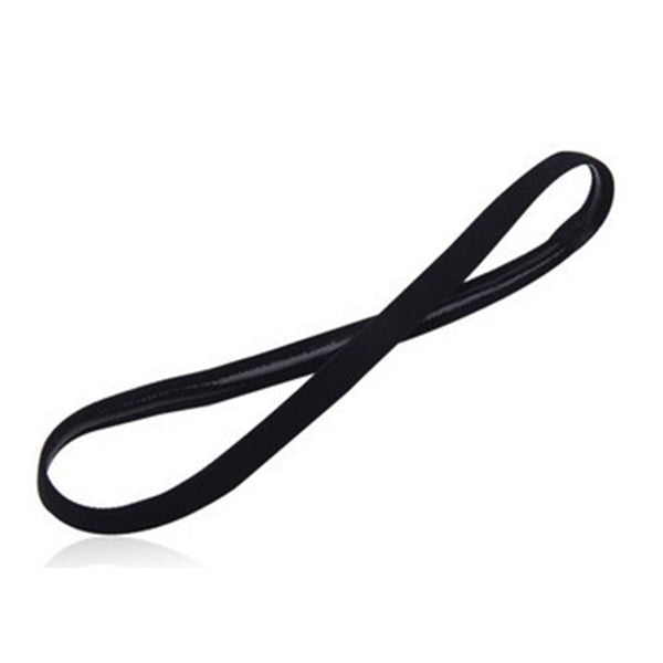 1 Pcs Women Sweatbands Football Yoga Pure Hair Bands Anti-slip Elastic Rubber Thin Sports Headband Men Hair Accessories Headwrap