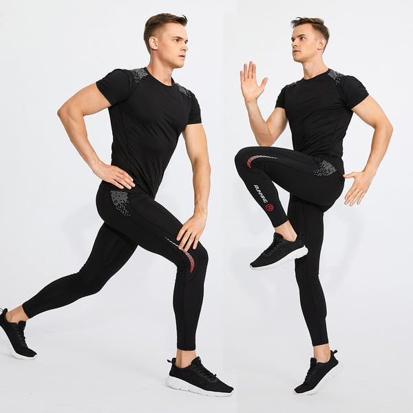 Men Compression Tight Leggings Running Sports Pants for Men Fitness Gym Jogging Pants Quick Drying Workout Training Yoga Bottoms