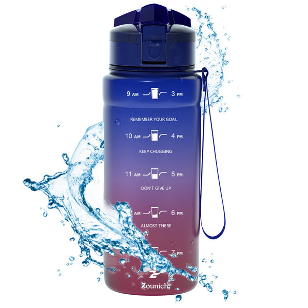 YOGA Gradient Sport Bottles Of Water Gym Anti-fall Leak-proof Travel Outdoor Drinkware Shaker BPA-free Tritan Flask INS HOT