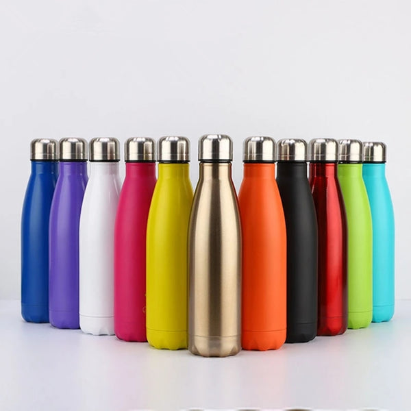 FSILE 350/500/750/1000ml Double Wall Stainles Steel Water Bottle Thermos Bottle Keep Hot and Cold Insulated Vacuum Flask Sport