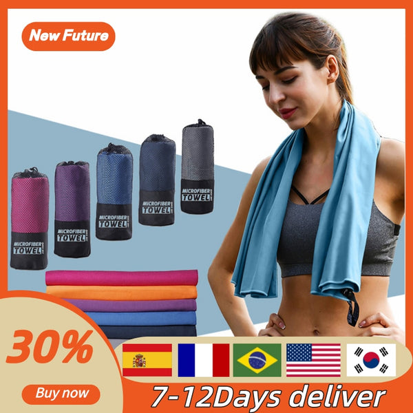 Microfiber Towels for Travel Sports Fast Drying Super Absorbent Ultra Soft Lightweight Gym Yoga Swimming Outdoor SportsTowel