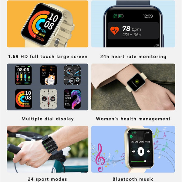 Smart Watch For Xiaomi Redmi Watch 2 Fitness Pedometer Health Heart Rate Sleep Waterproof Sport Watch for Men Women Smartwatch