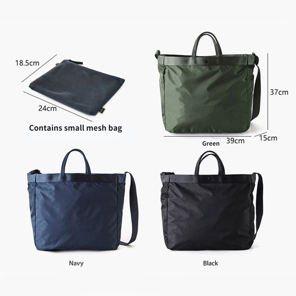 Large Capacity Korea Tote Bag Nylon Casual Travel Handbag Diagonal Swimming Beach Fitness Yoga Bag Unisex Storage Shoulder Bag