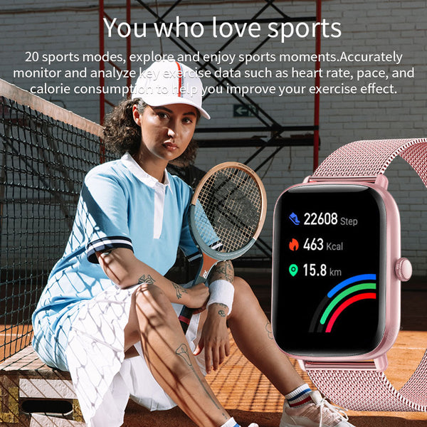 2022 LIGE New Women Smart Watch Heart Rate Monitor Health Sport Watches Life Waterproof Women Smartwatch For Huawei Xiaomi Apple