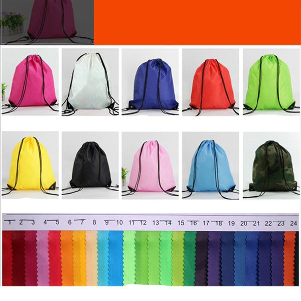 Waterproof Sport Gym Bag Drawstring Sack Sport Fitness Travel Outdoor Backpack Shopping Bags Beach Swimming Basketball Yoga Bags