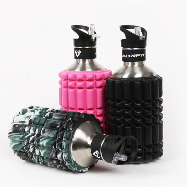 Tiktok fitness water bottle large capacity 1.2 liters multifunctional drinking sports water roller bottle suitable for yoga