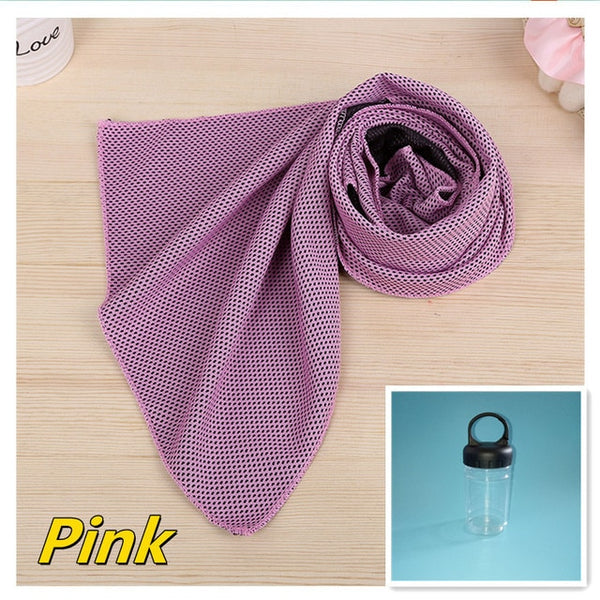 Colors Men And Women Gym Club Yoga Sports Cold Washcloth Running Football Basketball Cooling Ice Beach Towel Lovers Gift Toallas