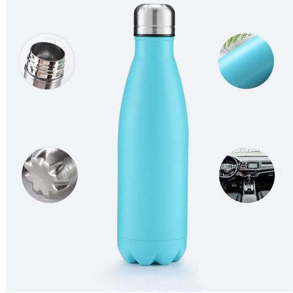 FSILE 350/500/750/1000ml Double Wall Stainles Steel Water Bottle Thermos Bottle Keep Hot and Cold Insulated Vacuum Flask Sport