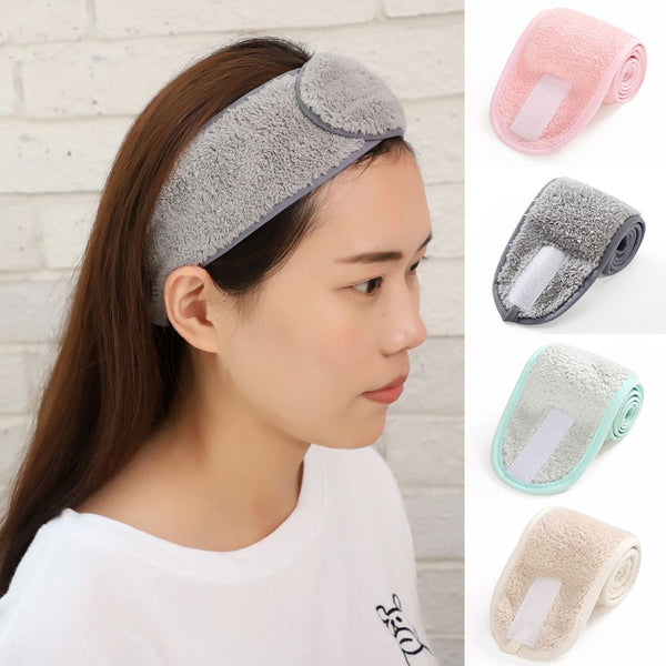 Women Adjustable Hairband Makeup Head Bands Wash Face Headband Yoga Spa Bath Shower Hair Holder for Cosmetic Make Up Accessories