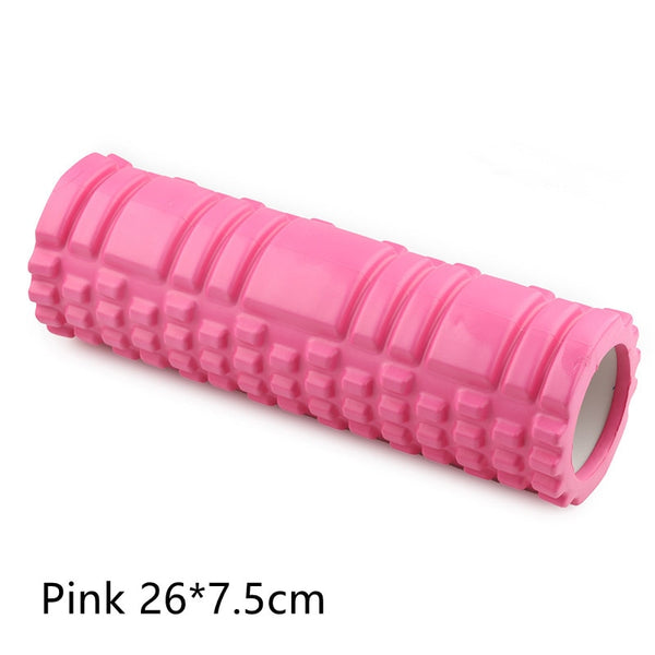 1Pcs 26*7.5cm Fitness Rolle Yoga Foam Roller Fitness Yoga Accessories Yoga Cube Foam Roller Muscle Relax Foam Massage Roller