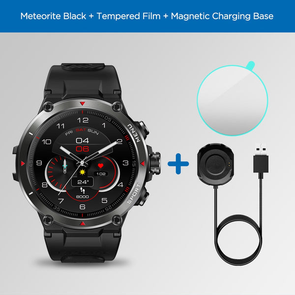 [The New 2022] Zeblaze Stratos 2 GPS Smart Watch AMOLED Display 24h Health Monitor 5 ATM Long Battery Life GPS Watch for Men