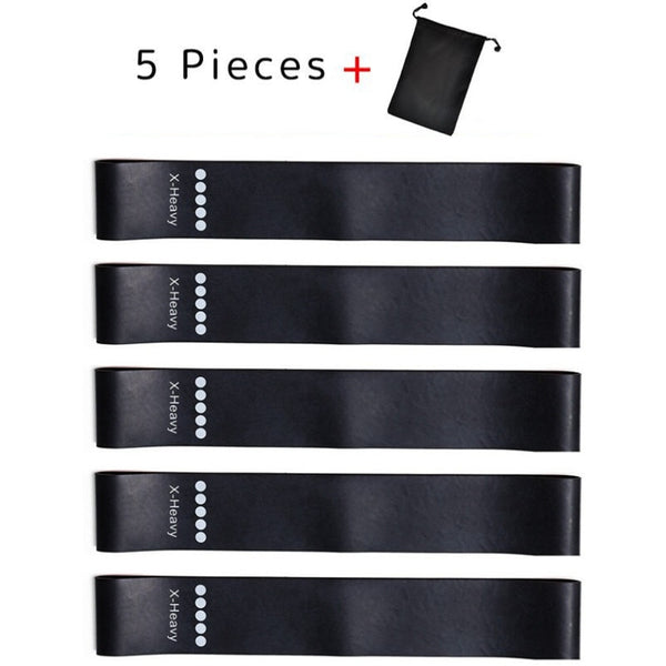 5Pcs/Set Yoga Resistance Rubber Bands Expander Belt Bodybuilding Fitness Equipment Pilates Sport Training Workout Elastic Bands