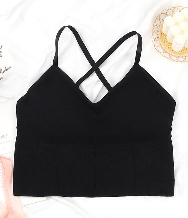 Sport Bras Women Cross Strap Beauty Back Underwear Sexy Push Up Running Yoga Fitness Sport Bra Top Breathable Quick Dry Gym Top