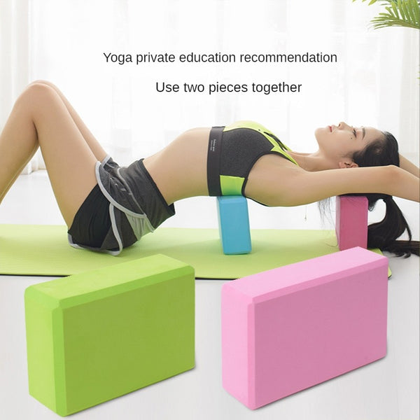 EVA Foam Yoga Block Props Brick Gym Pilates Yoga Column Back Exercise BodyBuilding Fitness Sport Workout Equipment for Home