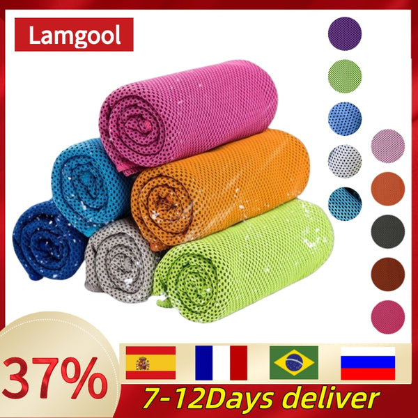 Sports Quick-Drying Cooling Towel Swimming Gym Travel Cycling Gym Club Yoga Sports Cold Feeling Sport Towels To Take Carry Hot