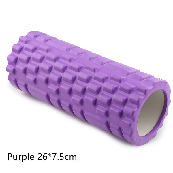 1Pcs 26*7.5cm Fitness Rolle Yoga Foam Roller Fitness Yoga Accessories Yoga Cube Foam Roller Muscle Relax Foam Massage Roller