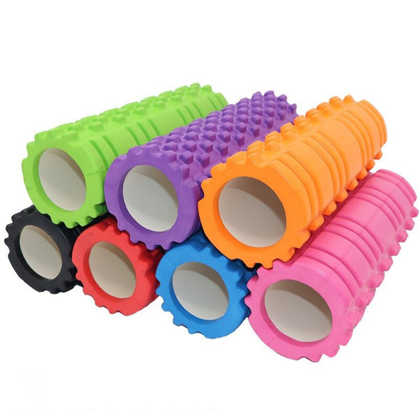 1Pcs 26*7.5cm Fitness Rolle Yoga Foam Roller Fitness Yoga Accessories Yoga Cube Foam Roller Muscle Relax Foam Massage Roller