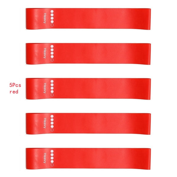 5Pcs/Set Yoga Resistance Rubber Bands Expander Belt Bodybuilding Fitness Equipment Pilates Sport Training Workout Elastic Bands