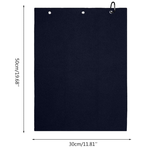 Golf Towel 12"×20" Folded Microfiber Waffle with Carabiner Clip for Golf Sports Running Yoga