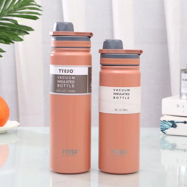 530/750/100Ml Thermos Mug With Straw Stainless Steel Thermal Insulation Straight Cup Thermal Water Bottle Tumbler Thermocup 1pcS