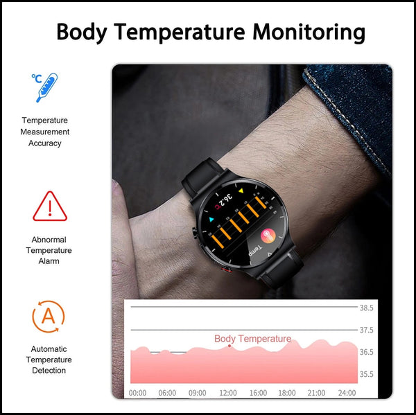 2022 Sports ECG+PPG Smart Watch Men Heart Rate Blood Pressure Watch Health Fitness Tracker IP68 Waterproof Smartwatch For Xiaomi