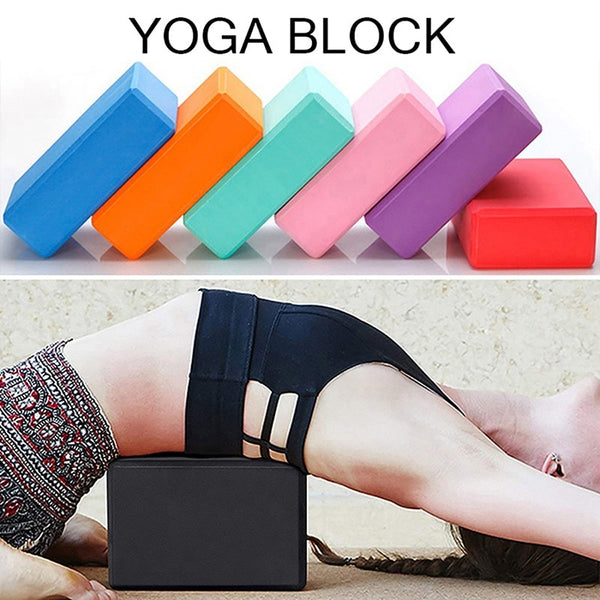 Gym Fitness Yoga Blocks 2022 EVA Yoga Pilates Foam Brick Home Trainer Stretch Exercise Yoga Cubes Bodybuilding Fitness Equipment