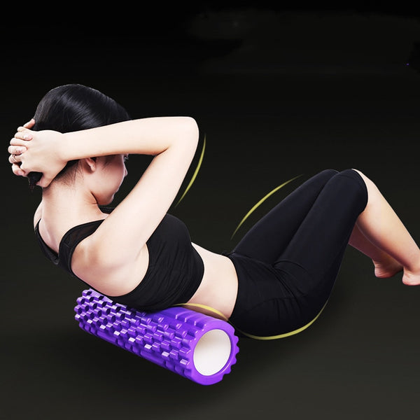 1Pcs 26*7.5cm Fitness Rolle Yoga Foam Roller Fitness Yoga Accessories Yoga Cube Foam Roller Muscle Relax Foam Massage Roller