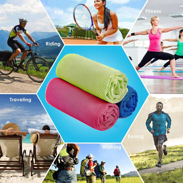 Sports Quick dry towel Microfiber Cooling Towel Running Cooling Ice Beach Towel Yoga Gym Club Yoga Cold Washcloth