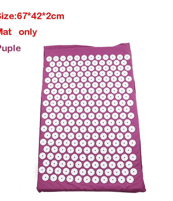 Acupressure Mat Head Neck Back Foot Massage Cushion Pillow Yoga Spike Mat Anti-stress Acupuncture pad Needle Massager