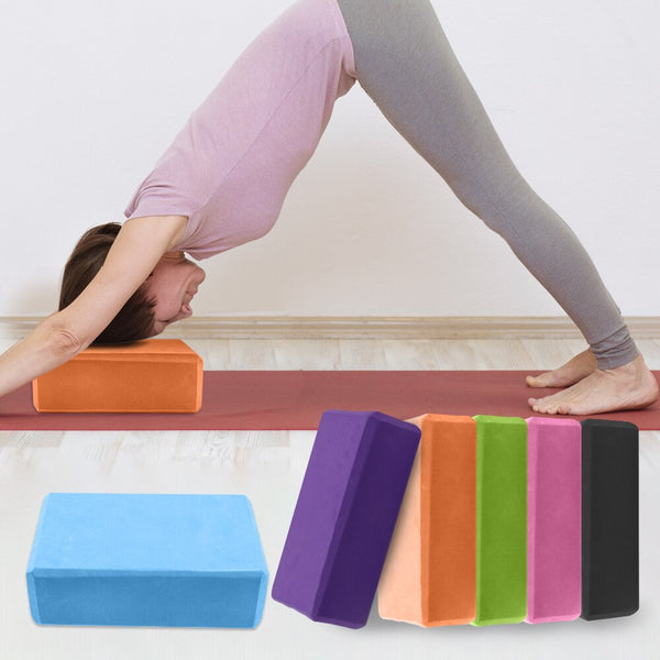 Gym Fitness Yoga Blocks 2022 EVA Yoga Pilates Foam Brick Home Trainer Stretch Exercise Yoga Cubes Bodybuilding Fitness Equipment