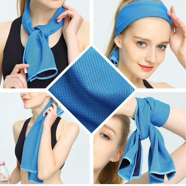 Sports Quick dry towel Microfiber Cooling Towel Running Cooling Ice Beach Towel Yoga Gym Club Yoga Cold Washcloth