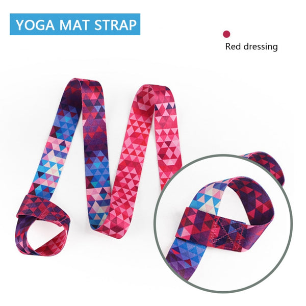 Yoga Mat Strap Belt Adjustable Sports Sling Shoulder Carry Strap Belt Exercise Stretch Fitness Equiment Elastic Yoga Belt Hot